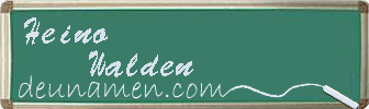 Heino Walden Visitenkarte